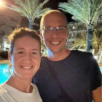 Sonja and Miroslav enjoying time together outside work